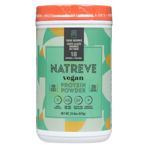 Natreve Vegan Nutritional Supplements Fudge Brownie 675 g
