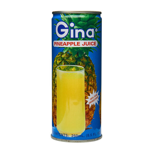 Gina Juice Pineapple 250 ml (can)