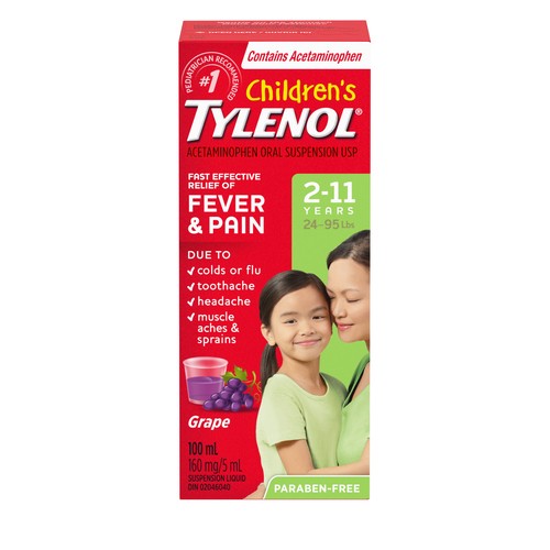 Tylenol Children's Liquid Suspension Grape 100 ml