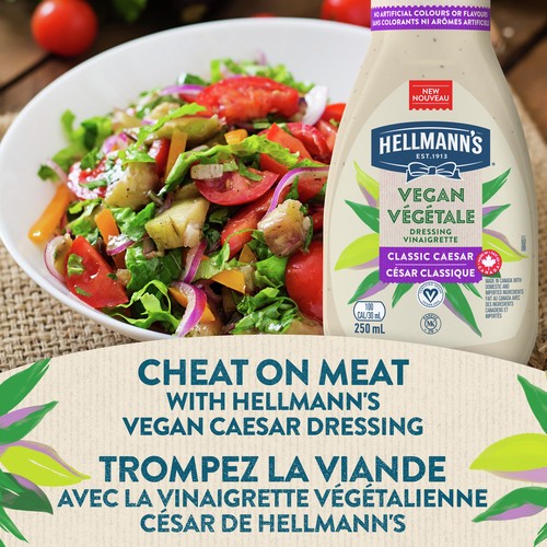 Hellmann's Vegan Dressing Classic Caesar Certified Vegan Condiment 250 ml