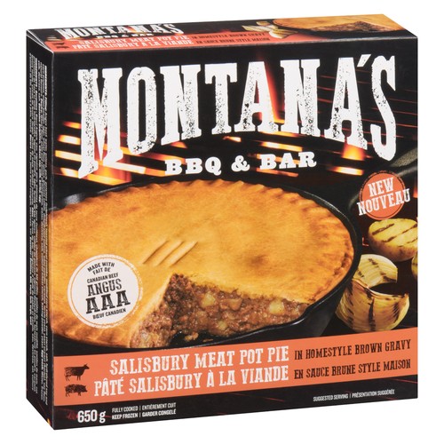 Montana's Frozen Salisbury Meat Pot Pie 650 g