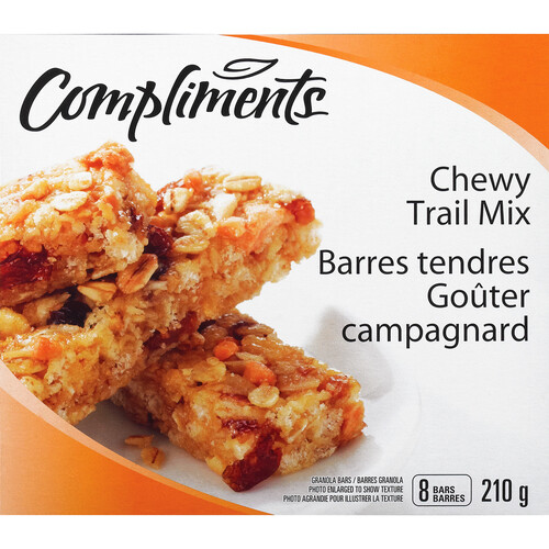 Compliments Granola Bars Trail Mix 210 g