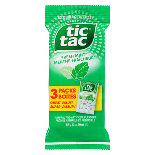 Tic Tac Mints Fresh Mint 3 x 29 g