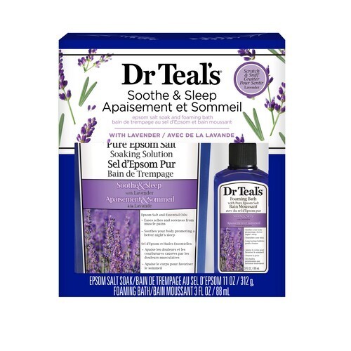 Dr Teal's 2 Piece Holiday Bath Gift Set Lavender