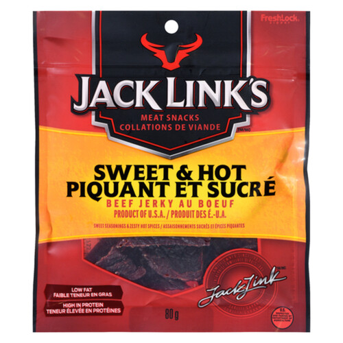 Jack Link's Meat Snacks Beef Jerky Sweet & Hot 80 g