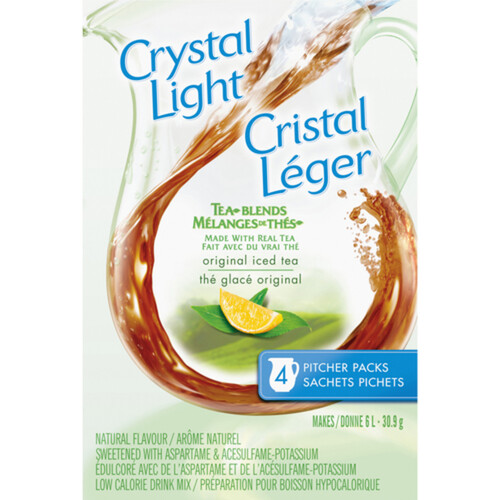 Crystal Light Iced Tea Drink Mix Pitcher Packs 31 g