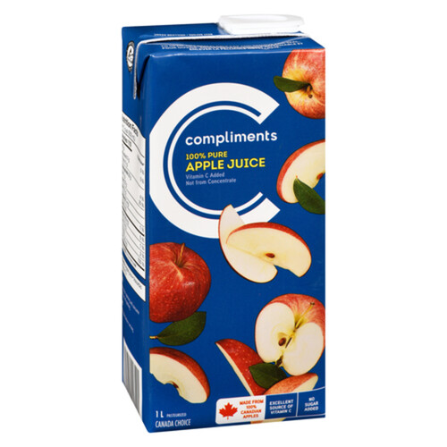 Compliments Pure Juice Apple 1 L