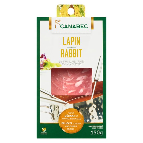 Gibiers Canabec Frozen Rabbit For Chinese Fondue 150 g