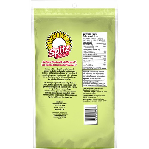 Spitz Sunflower Seeds Dill Pickle Flavour 370 g