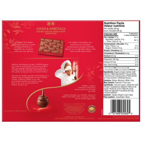 Lindt Lindor Milk Chocolates 156 g