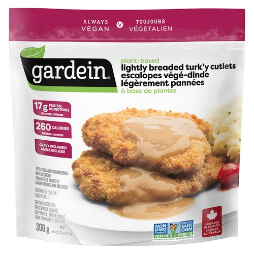 Gardein Vegan Turk'y Cutlets Lightly Breaded 300 g (frozen)