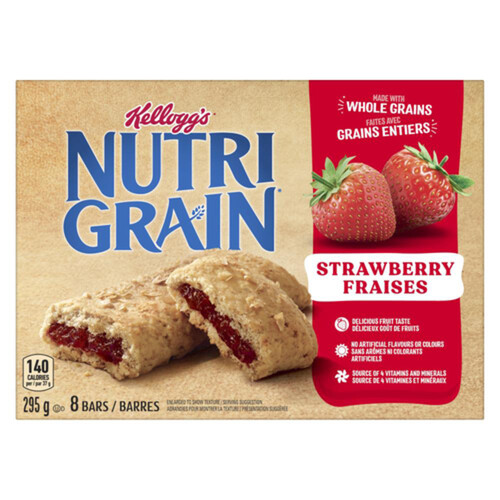 Kellogg's Nutrigrain Cereal Bars Strawberry 8 x 37 g