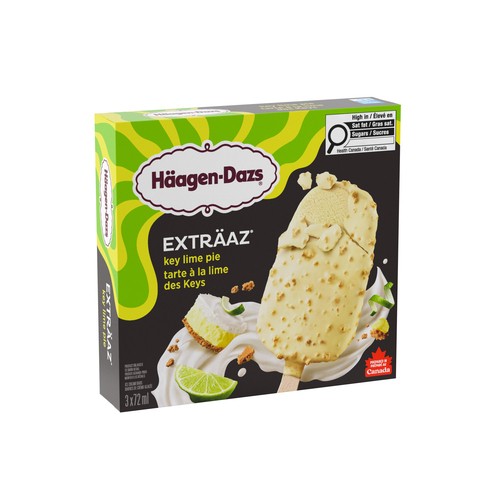 Haagen-Dazs Exträaz Ice Cream Bars Key Lime Pie 216 ml