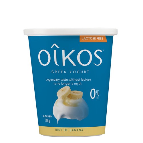 Oikos Lactose-Free 0% Greek Yogurt Banana 4 x 100 g