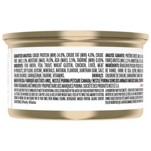 Fancy Feast Wet Cat Food Flaked Trout Feast 85 g