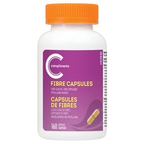 Compliments Fiber Capsules 160 EA