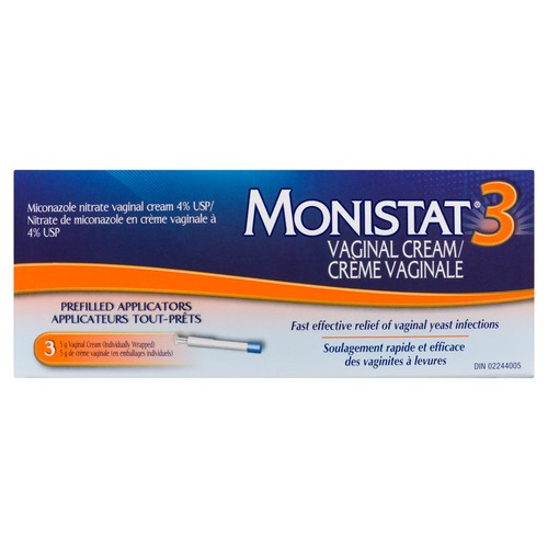 Monistat 3 Vaginal Cream Feminine Care 1 EA