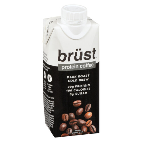 Brust Cold Brew Coffee Dark Roast 20 g Protein 330 ml