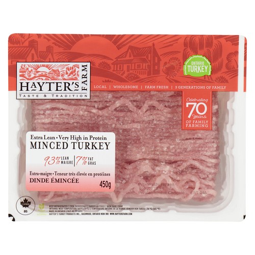 Hayter's Farm Minced 93/7 Turkey 450 g