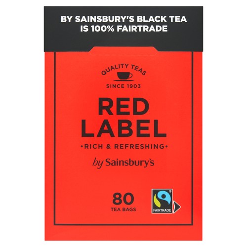 Sainsbury's Red Label Black Tea 80 Tea Bags