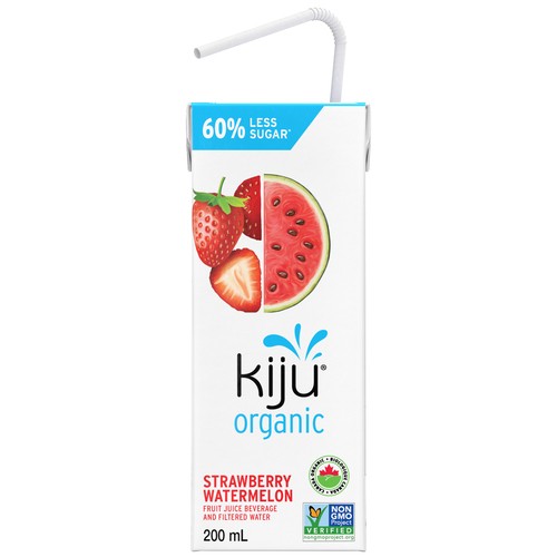 Kiju Organic Fruit Juice Strawberry Watermelon 4 x 200 ml