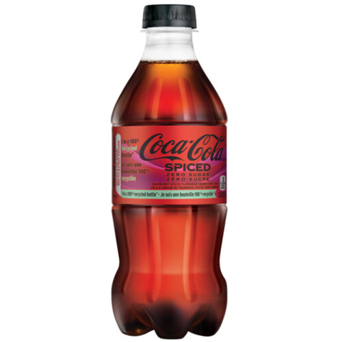 Coca Cola Zero Sugar Soft Drink Spiced 500 ml (bottle)