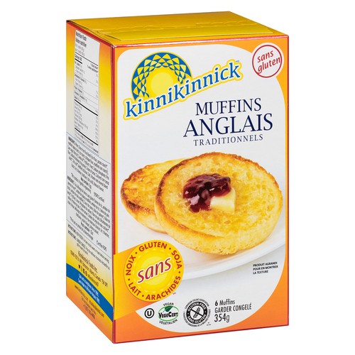 Kinnikinnick Foods Frozen English Muffins Traditional 354 g