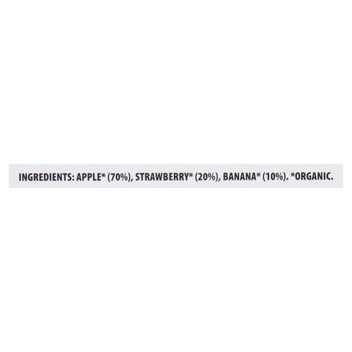 Bioitalia Organic Puree Apple Strawberry Banana 6 x 120 g