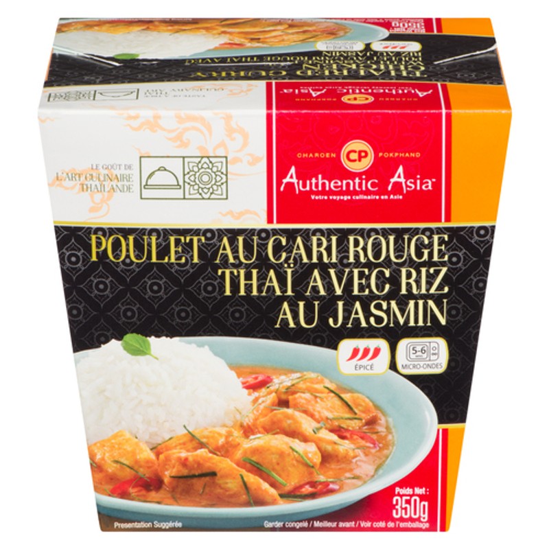 CP Frozen Thai Red Curry Chicken With Jasmine Rice 350 g - Voilà Online ...