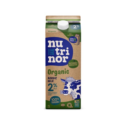 Nutrinor Organic 2% Nordic Milk 2 L