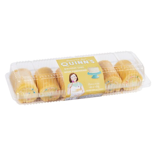 Quinn's Bakery Swiss Rolls Birthday Cake 402 g (Frozen)