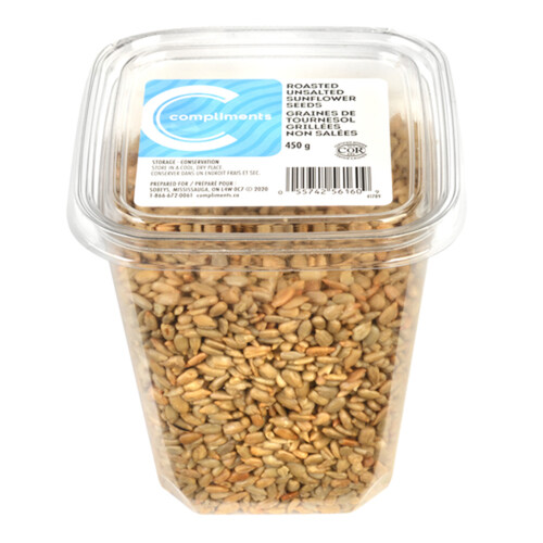 Compliments Roasted Unsalted Sunflower Seeds 450 g