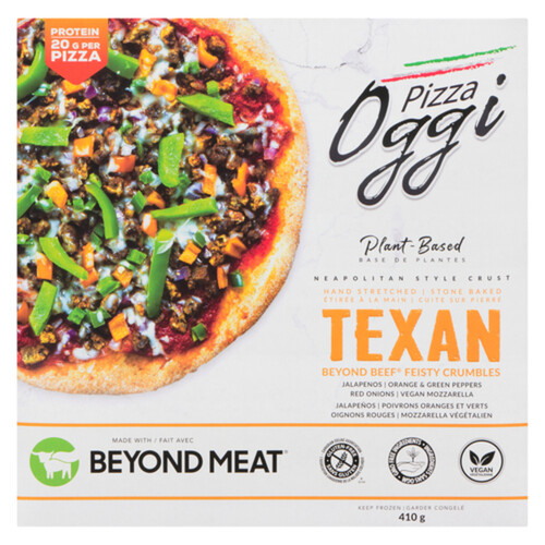 Oggi Plant-Based Frozen Pizza Texan Beyond Meat 410 g