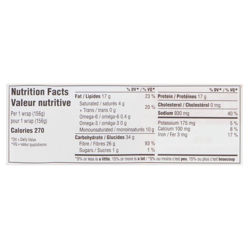 Carbonaut Wrap Plant Based Loaded Nacho 156 g