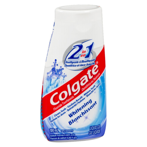 Colgate Whitening 2-In-1 Toothpaste And Mouthwash 100 ml
