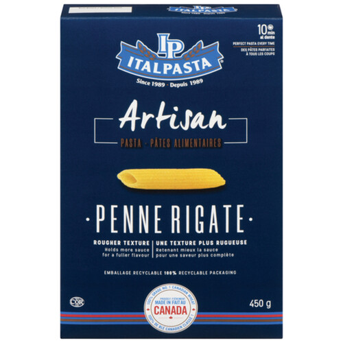 Italpasta Penne Rigate Pasta Bronze Box 450 g