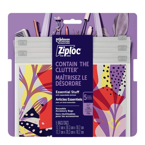 Ziploc Reusable Accessory Bags 5 Pack