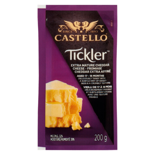 Castello Tickler Cheddar Cheese Extra Mature 200 g