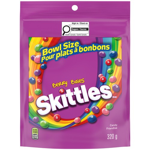 Skittles Chewy Candy Berry Bowl Size Bag 320 g
