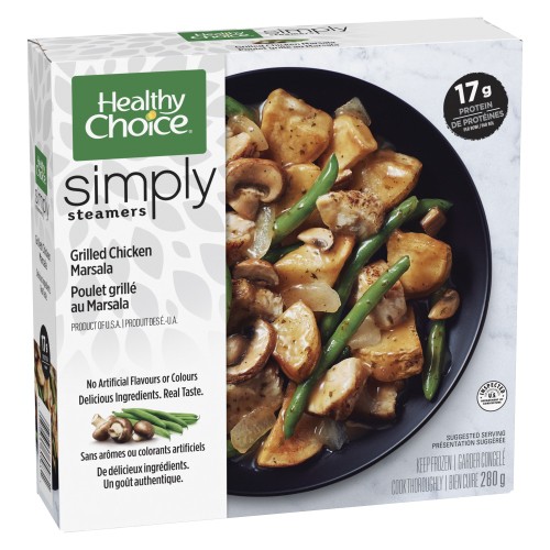 Healthy Choice Simply Steamers Frozen Entrée Grilled Chicken Marsala 280 g