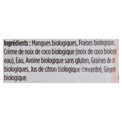 Love Child Organics Baby Food Mango Strawberry Coconut Cream 128 ml