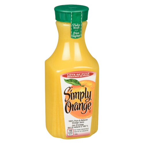 Simply Orange Juice Lots Of Pulp Orange 1.54 L (bottle)