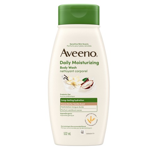 Aveeno Daily Moisturizing Body Wash Cocoa Butter Vanilla 532 ml