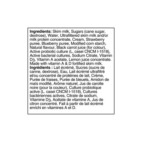 DanActive Drinkable Yogurt Strawberry Blueberry Flavour 8 x 93 ml
