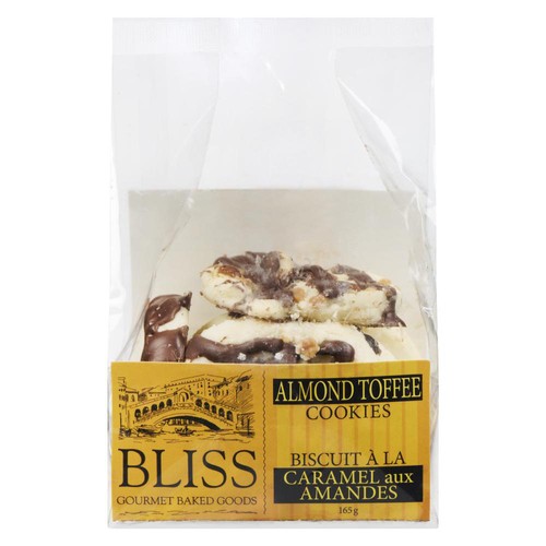 Bliss Gourmet Cookies Almond Toffee 165 g