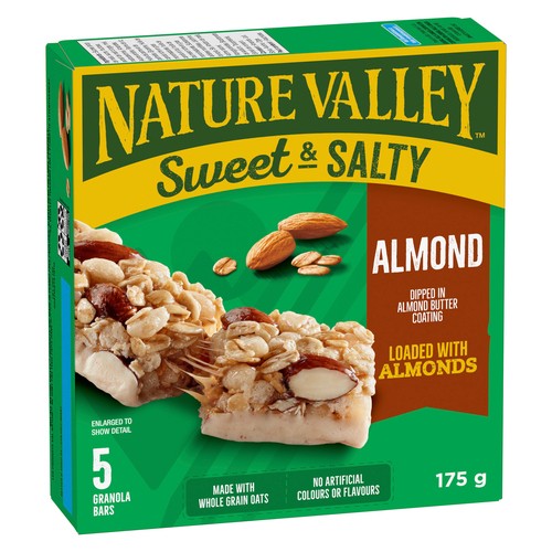 Nature Valley Sweet & Salty Granola Bars Chewy Almond 5 Pack 175 g