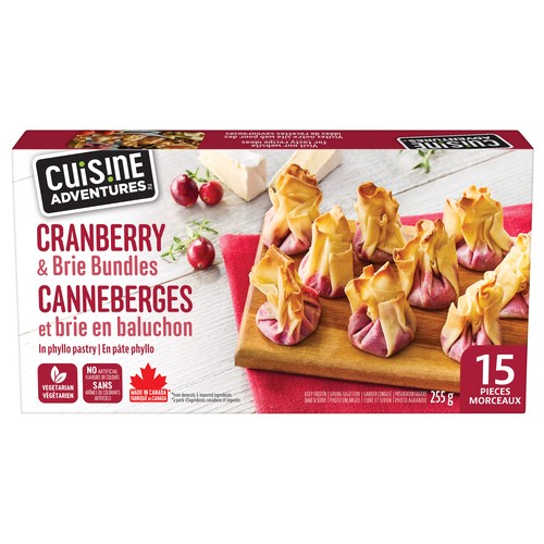 Cuisine Adventures Frozen Cranberry & Brie Bundles 225 g