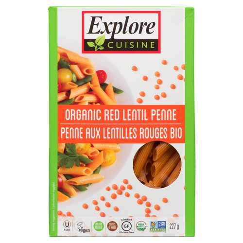 Explore Cuisine Organic Gluten-Free Penne Red Lentil 227 g