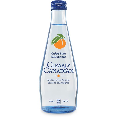 Clearly Canadian Orchard Peach Sparkling Water 325 ml (bottle)