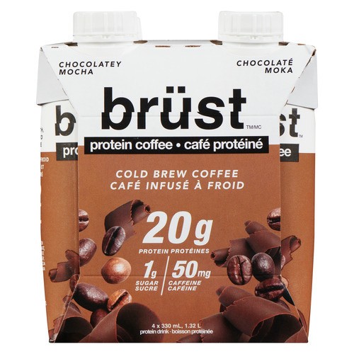 Brüst Protein Drink Chocolatey Mocha 4 x 330 ml 